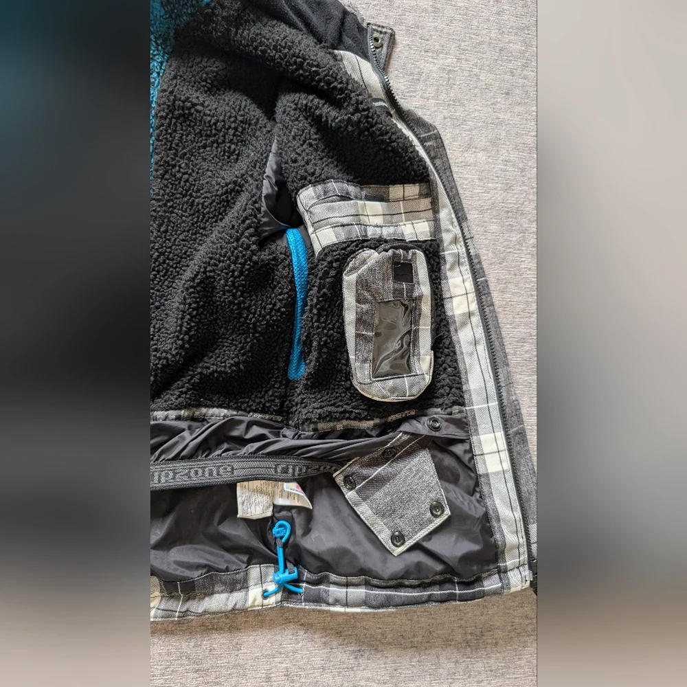 Ripzone Women's Winter Jacket Teens Ski Snowboard Snow Plaid Size L - Picture 10 of 16